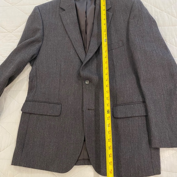 Kenneth Cole Awearness Herringbone Wool Blazer 44R Slim Fit - Picture 10 of 10